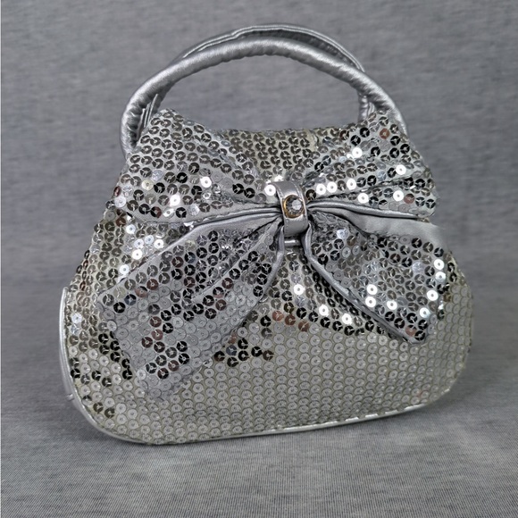 Two Pieces of Bow Sequins Small Hand Bags - Picture 6 of 10